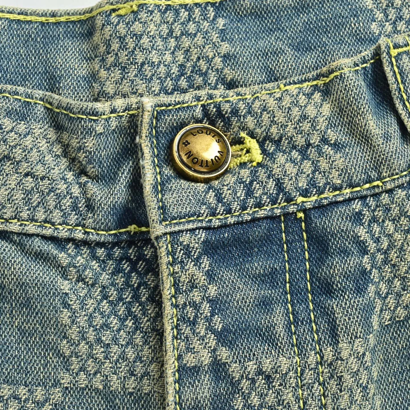 Louis Vuitton/Louis Vuitton checkerboard jeans